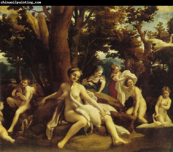 Correggio Leda mit dem Schwan