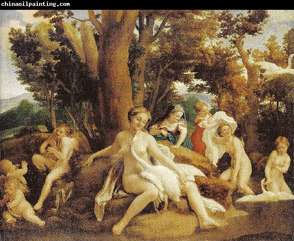 Correggio Leda mit dem Schwan