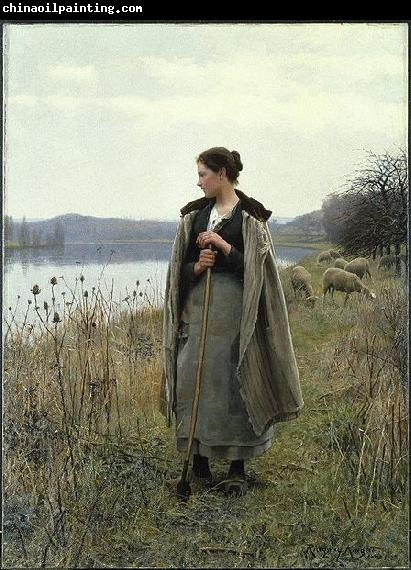 Daniel Ridgeway Knight Shepherdess of Rolleboise