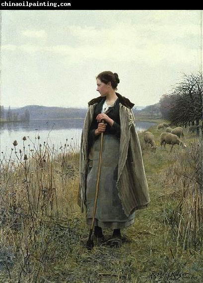 Daniel Ridgway Knight The Shepherdess of Rolleboise