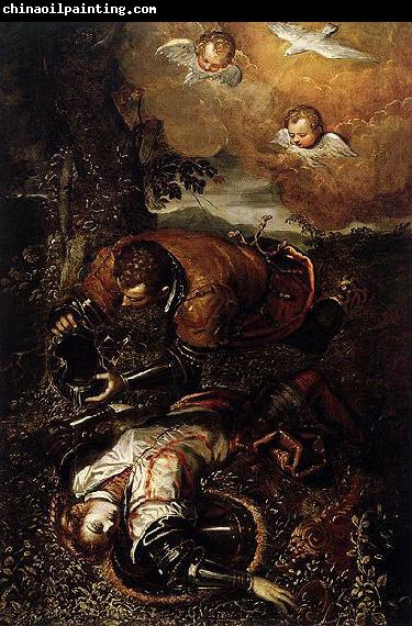 Domenico Tintoretto Tancred Baptizing Clorinda