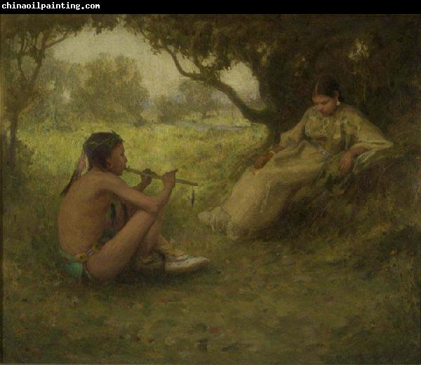 Eanger Irving Couse Lovers  Indian Love Song