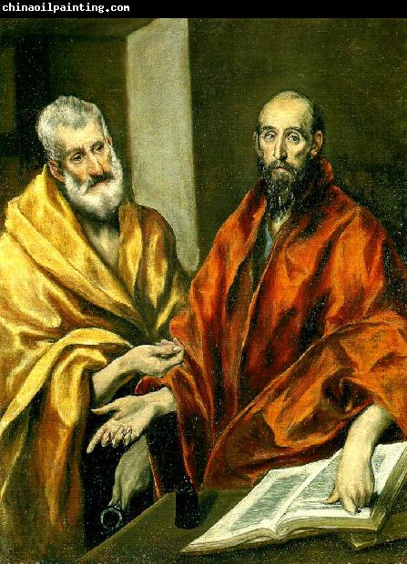 El Greco apostlarna petrus och paulus