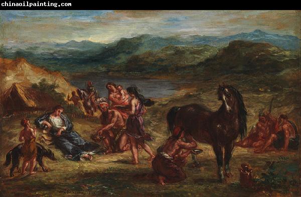 Eugene Delacroix Ovid among the Scythians