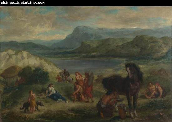 Eugene Delacroix Ovid among the Scythians