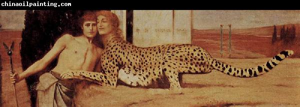 Fernand Khnopff The Sphinx, or, The Caresses