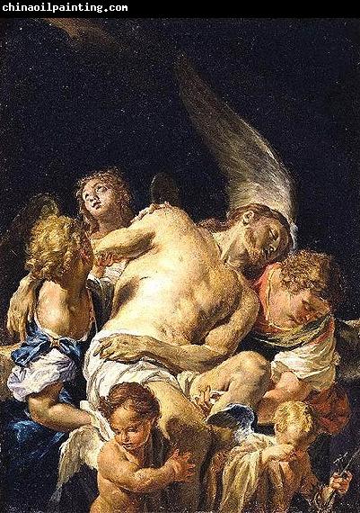 Francesco Trevisani Dead Christ Supported by Angels