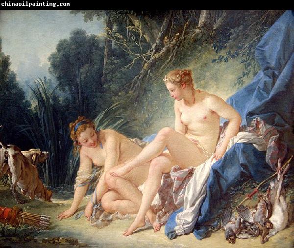 Francois Boucher Diane sortant du bain