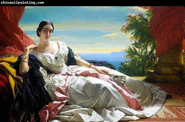 Franz Xaver Winterhalter Portrait of Leonilla, Princess of Sayn-Wittgenstein-Sayn