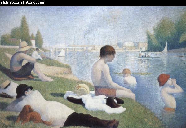 Georges Seurat batbers at asnieres