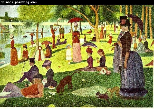 Georges Seurat en sommarsondag pa la grande jatte