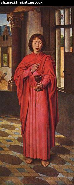 Hans Memling Marienaltar des Sir John Donne of Kidwelly, rechter Flugel: Evangelist Johannes