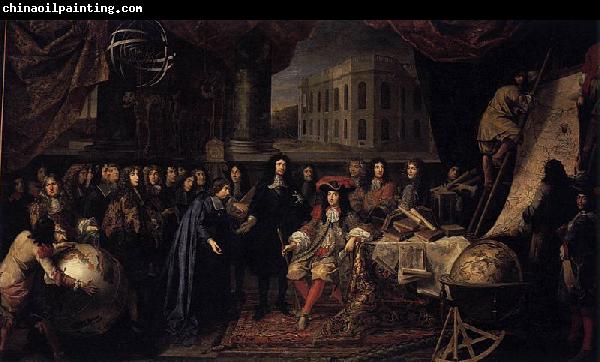 Henri Testelin Colbert Presenting the Members of the Royal Academy of Sciences to Louis XIV in 1667