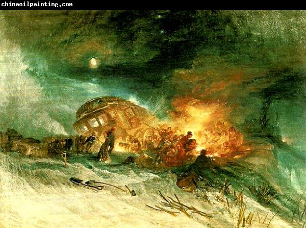 J.M.W.Turner messieurs les voyageurs on their return from italy in a snow drift upon mount tarrar