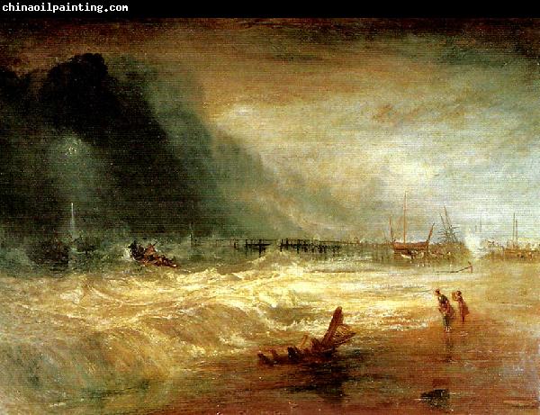 J.M.W.Turner life-boat and manby apparatus going off to a stranded vessel