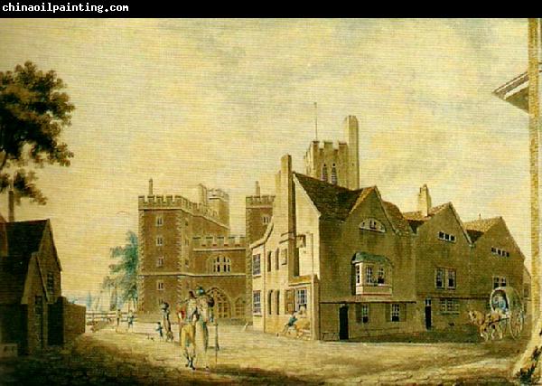 J.M.W.Turner the archbishop's palace, lambeth