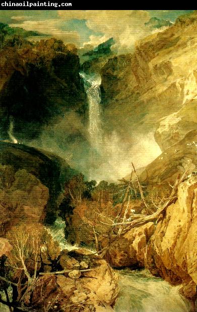 J.M.W.Turner fall of the reichenbach in the valley of oberhasli switzertand