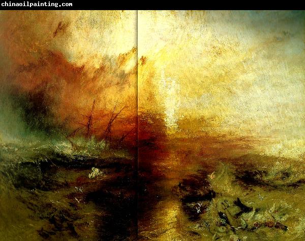 J.M.W.Turner slavers throwing overboard the dead and dying typhon