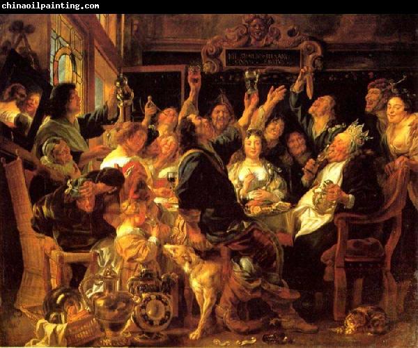 Jacob Jordaens Feast of the bean king