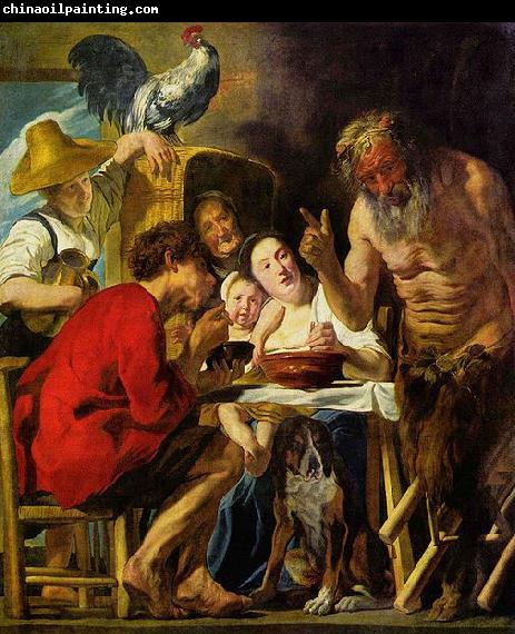 Jacob Jordaens The Satyr and the Peasant