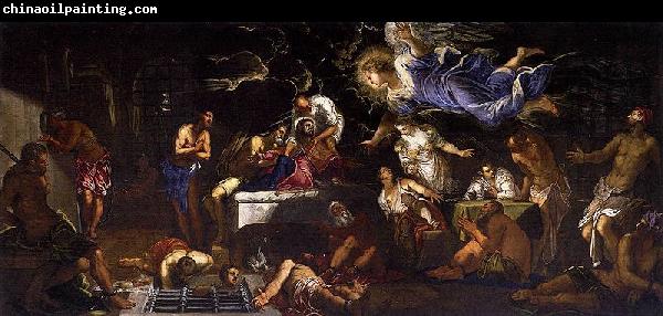 Jacopo Tintoretto St Roch in Prison Visited by an Angel