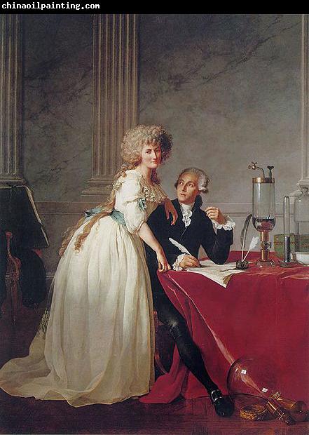 Jacques-Louis David Portrait of Monsieur de Lavoisier and his Wife, chemist Marie-Anne Pierrette Paulze