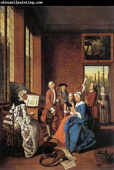 Jan Josef Horemans the Elder Concert in an Interior