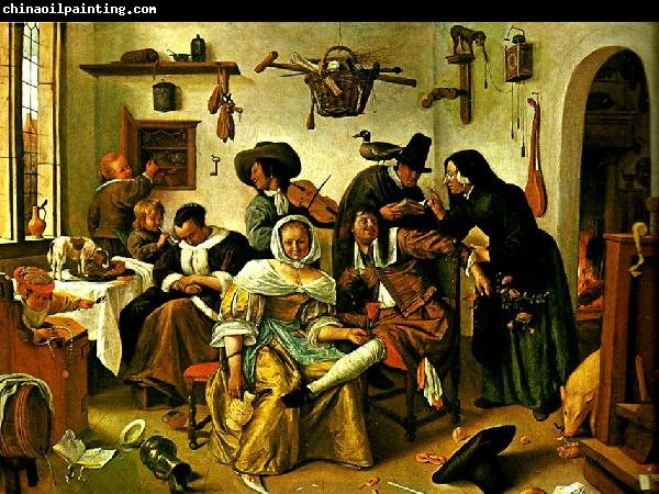 Jan Steen upp-och nedvanda varlden