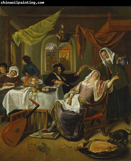 Jan Steen The Dissolute Household