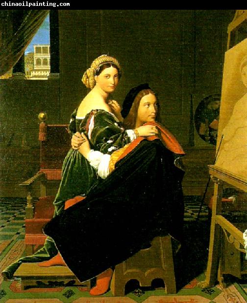 Jean Auguste Dominique Ingres raphael and the fornarina