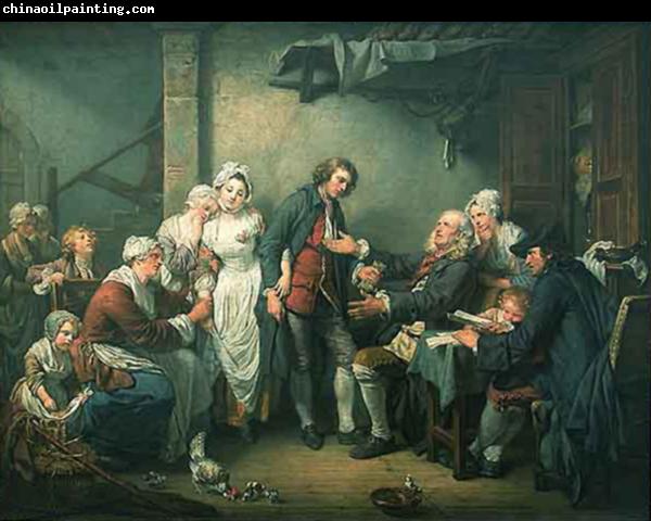 Jean Baptiste Greuze l accordee de village