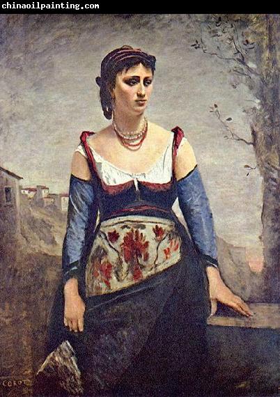 Jean-Baptiste-Camille Corot Agostina, die Italienerin