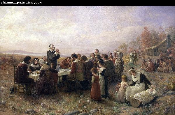 Jennie A. Brownscombe The First Thanksgiving at Plymouth