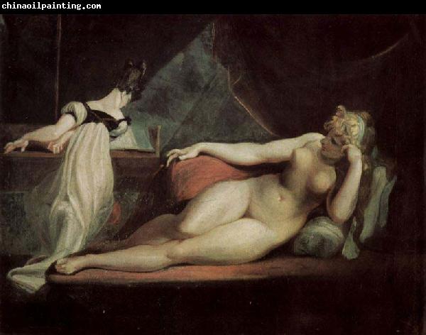 Johann Heinrich Fuseli Liegende Nackte und Klavierspielerin