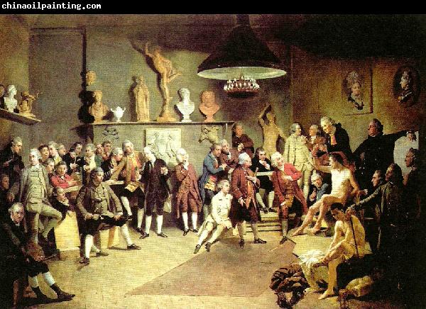 Johann Zoffany the founders of the royal academy of arts