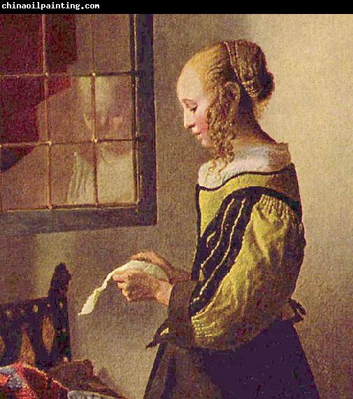 Johannes Vermeer Brieflesendes Madchen am offenen Fenster