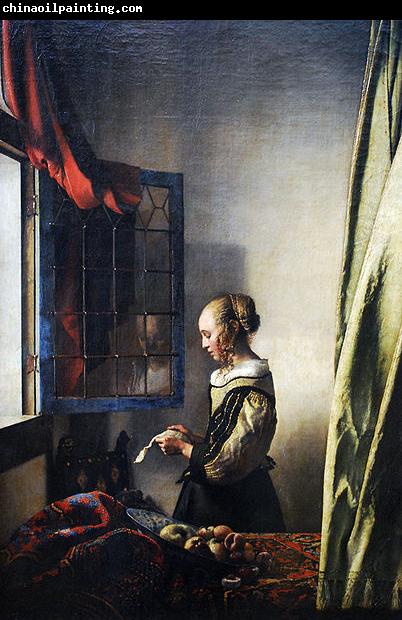 Johannes Vermeer Girl reading a letter by an open window