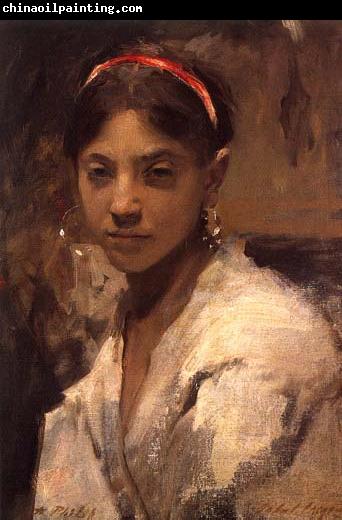 John Singer Sargent Head of a Capri Girl