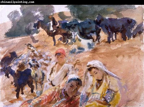 John Singer Sargent Goatherds