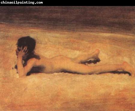 John Singer Sargent Ragazzo nudo sulla spiaggia