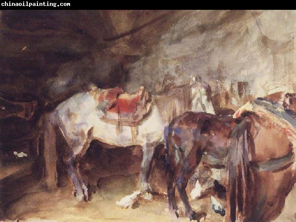 John Singer Sargent Arab Stable