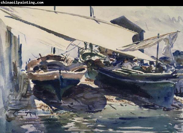 John Singer Sargent Boats Drawn Up