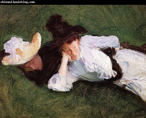 John Singer Sargent Two Girls Lying on the Grass