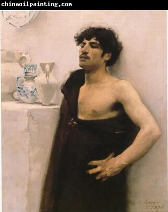 John Singer Sargent Young man in reverie