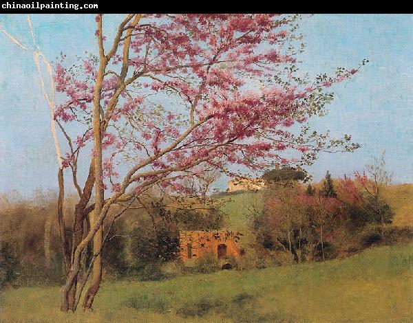 John William Godward Blossoming Red Almond