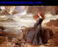 John William Waterhouse Animated Miranda