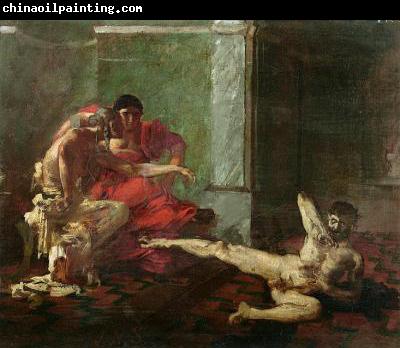 Joseph-Noel Sylvestre Locusta testing poison on a slave