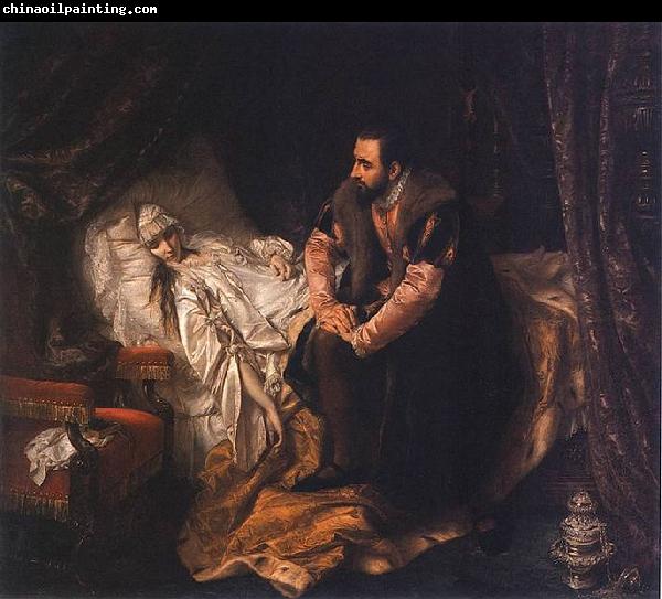 Jozef Simmler The Death of Barbara Radziwill