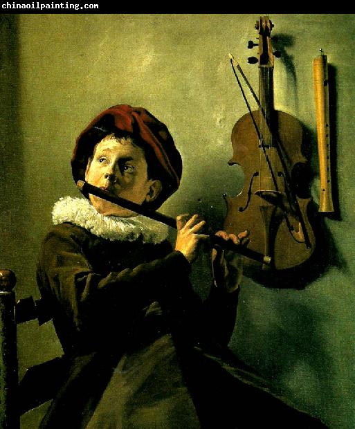 Judith leyster gosse blasande flojt