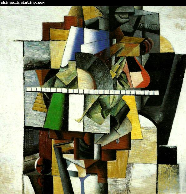 Kazimir Malevich portrait of composer matiushin